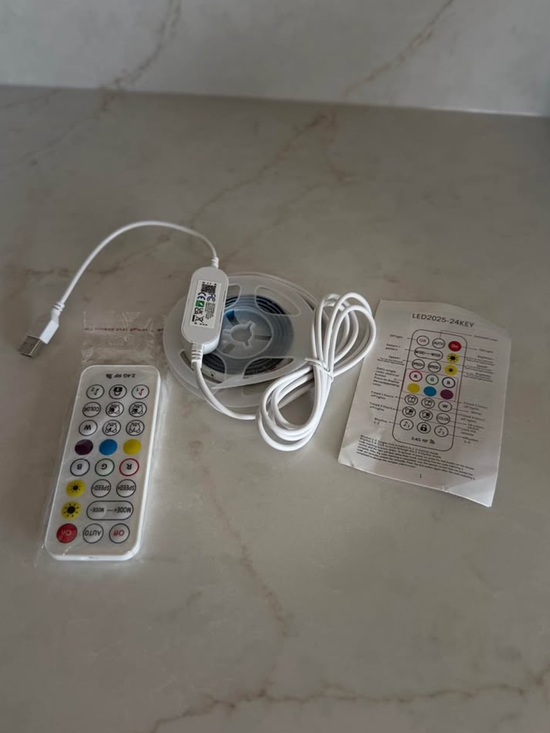 Other - LED RGB Strip Light Kit with Remote Control - White